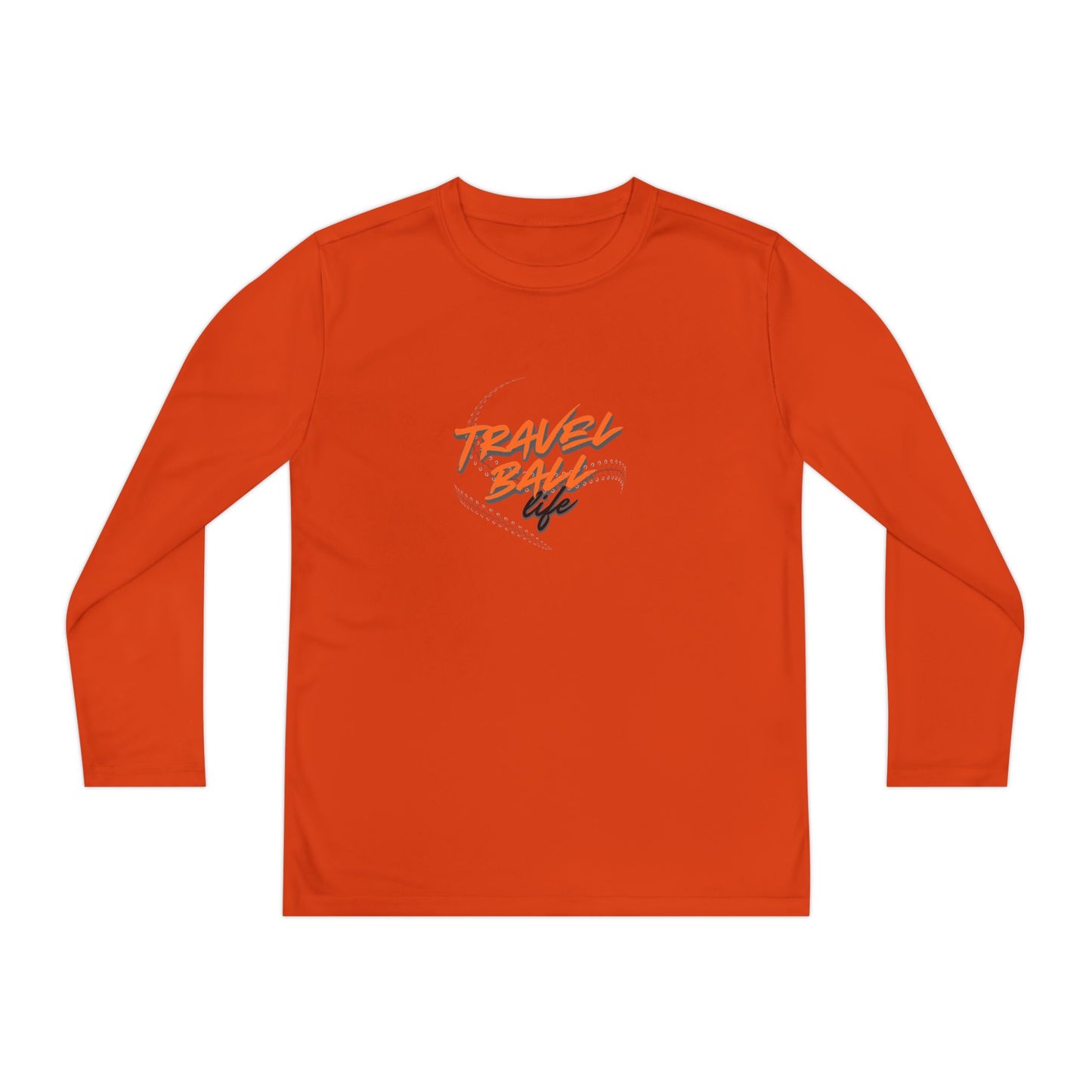 Travel Ball life long sleeve kids tee