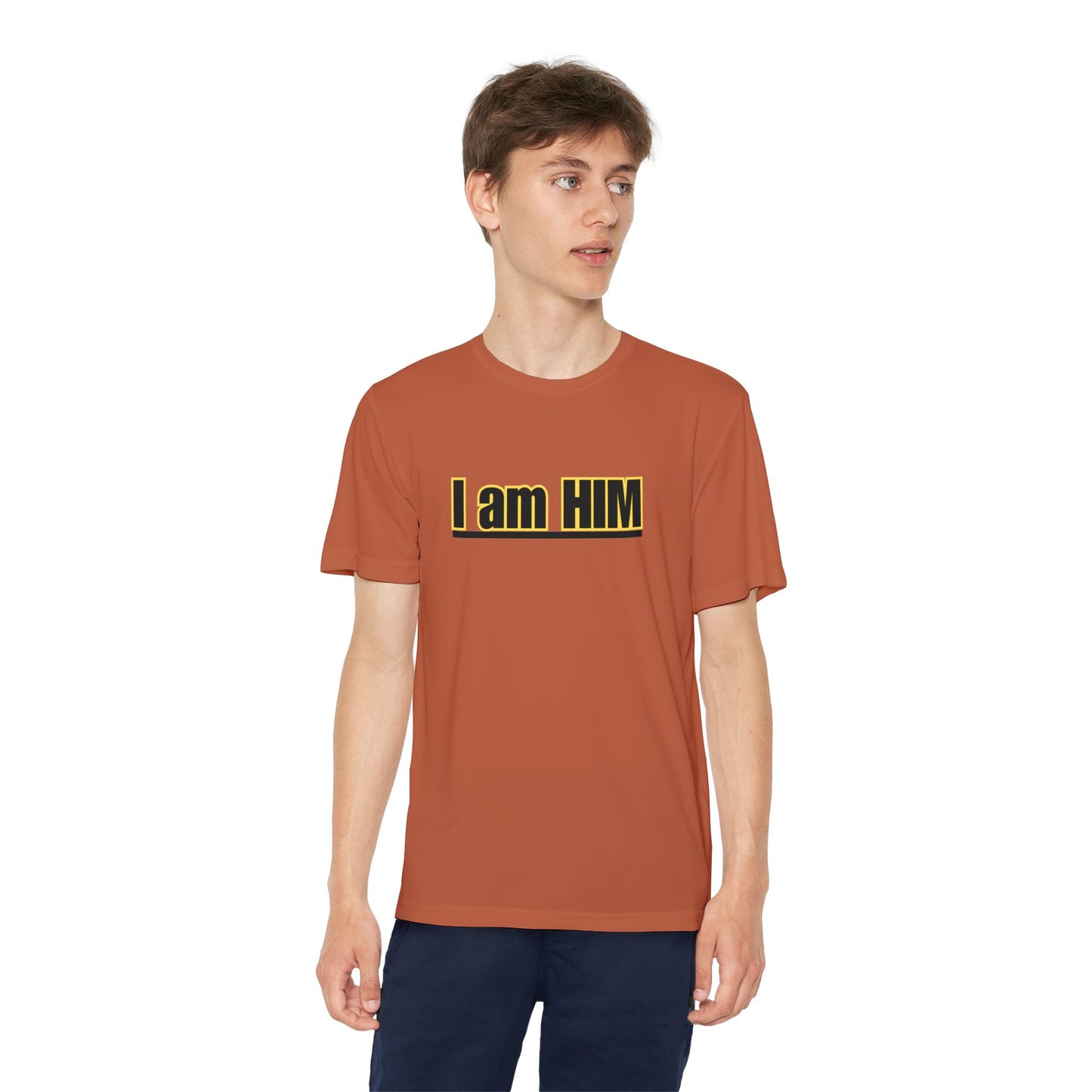 'I am HIM' with Bold Graphic Design