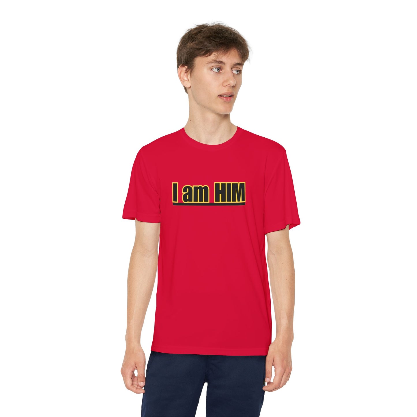 'I am HIM' with Bold Graphic Design