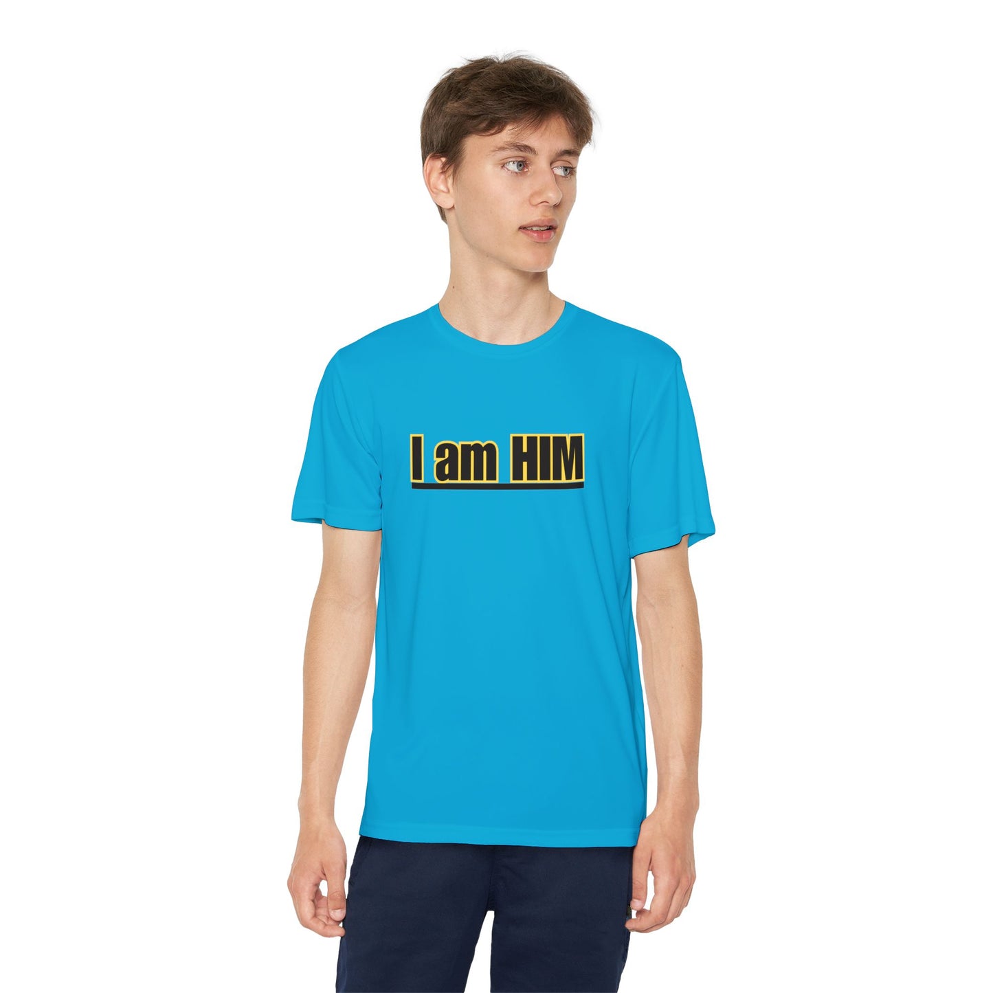'I am HIM' with Bold Graphic Design