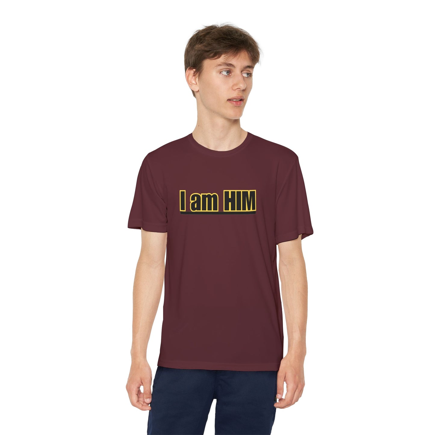 'I am HIM' with Bold Graphic Design