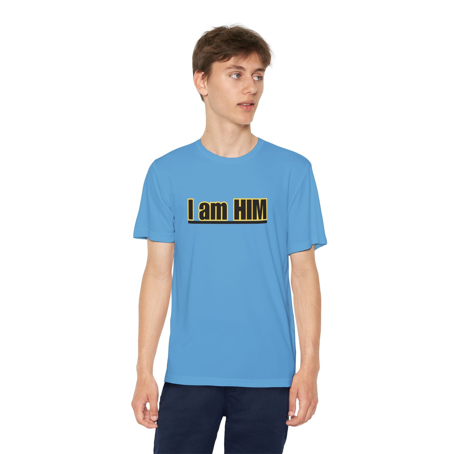 'I am HIM' with Bold Graphic Design