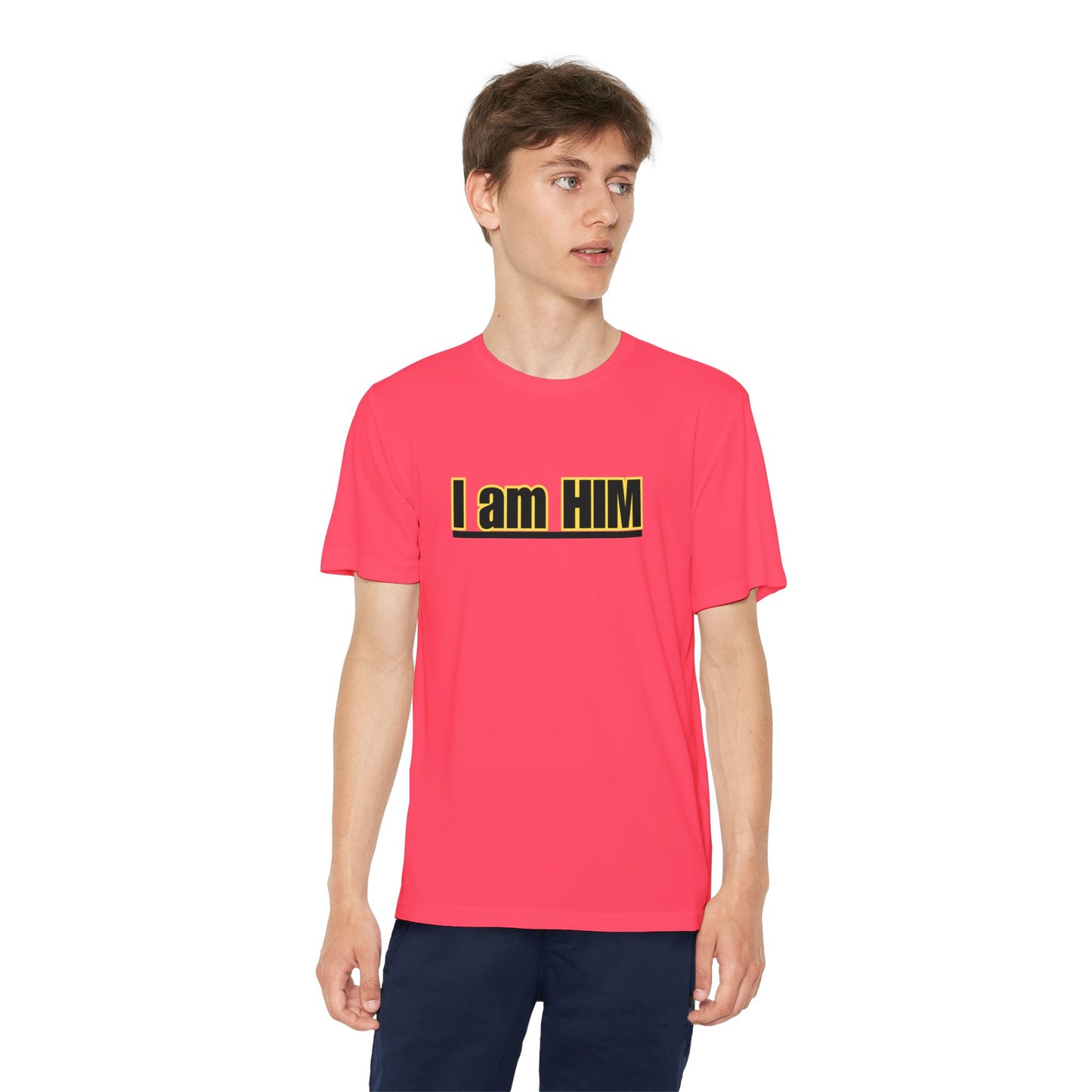 'I am HIM' with Bold Graphic Design