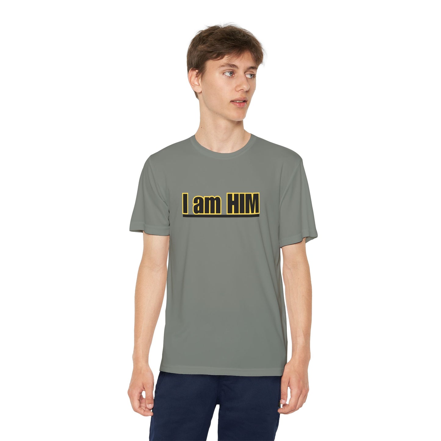 'I am HIM' with Bold Graphic Design