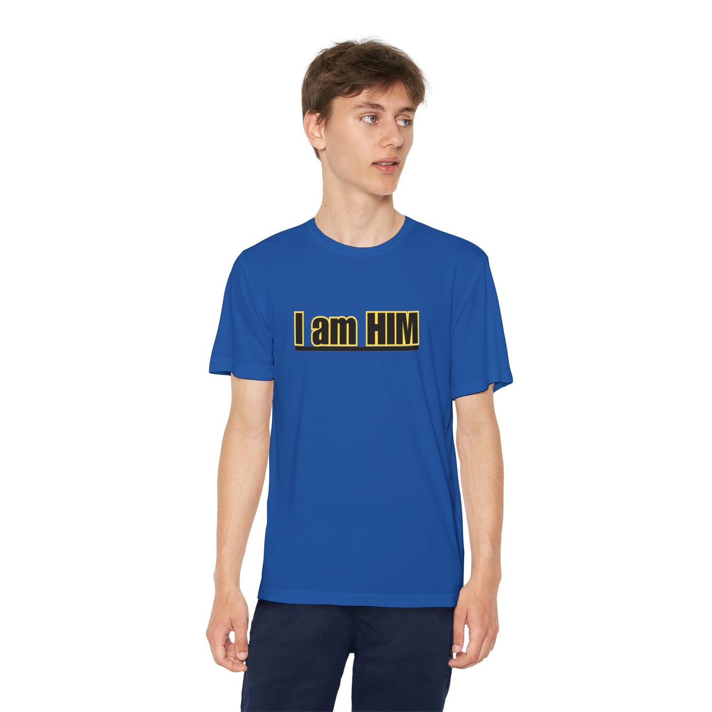 'I am HIM' with Bold Graphic Design