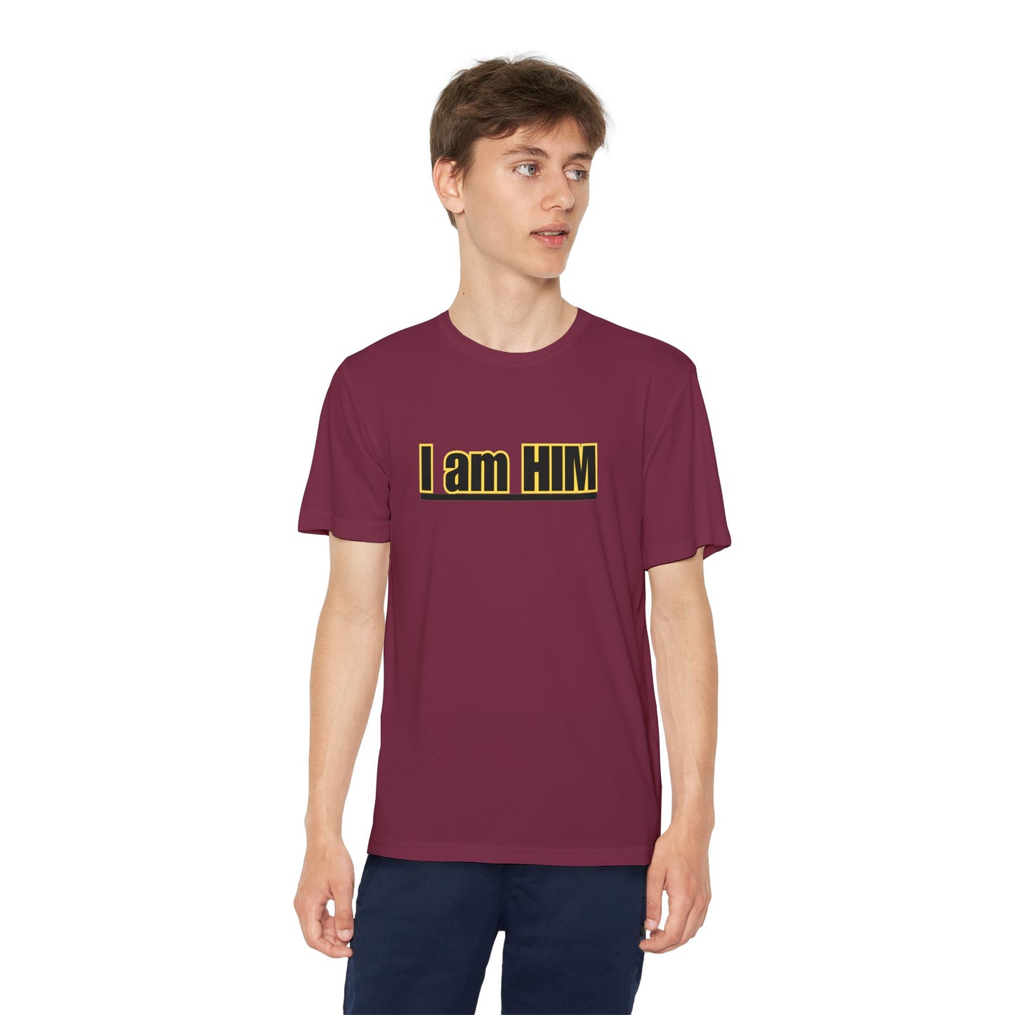 'I am HIM' with Bold Graphic Design