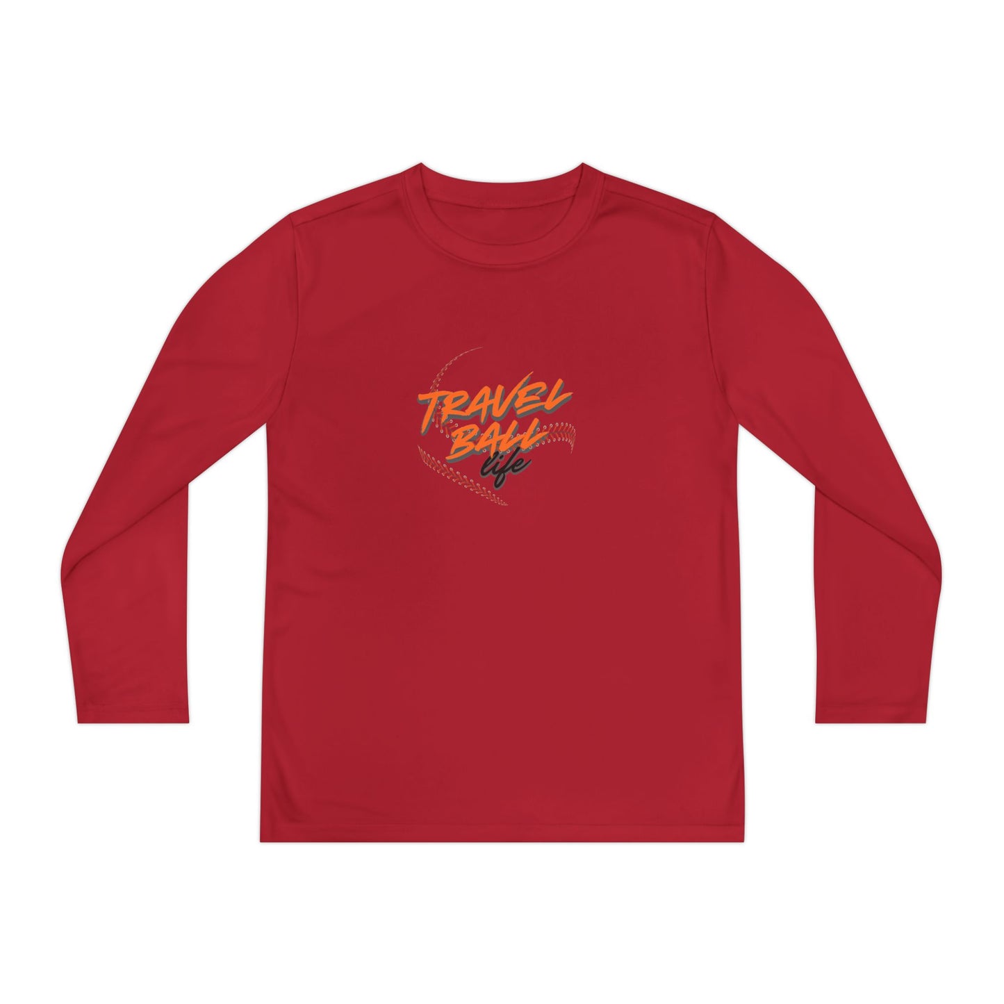 Travel Ball life long sleeve kids tee