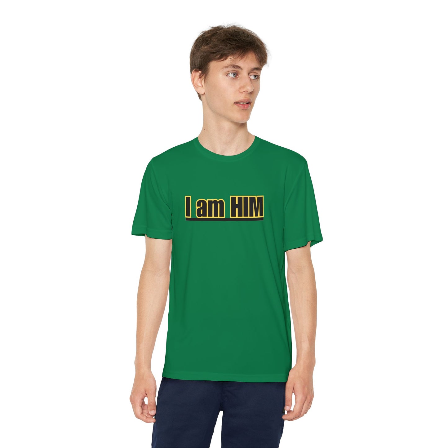 'I am HIM' with Bold Graphic Design