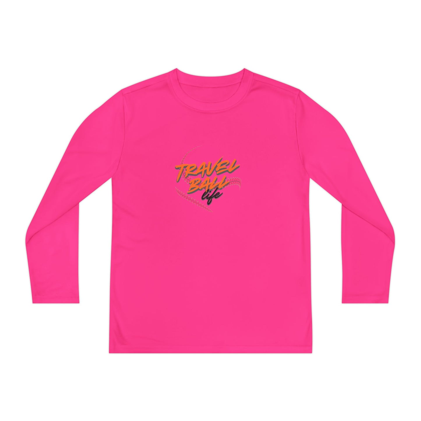 Travel Ball life long sleeve kids tee