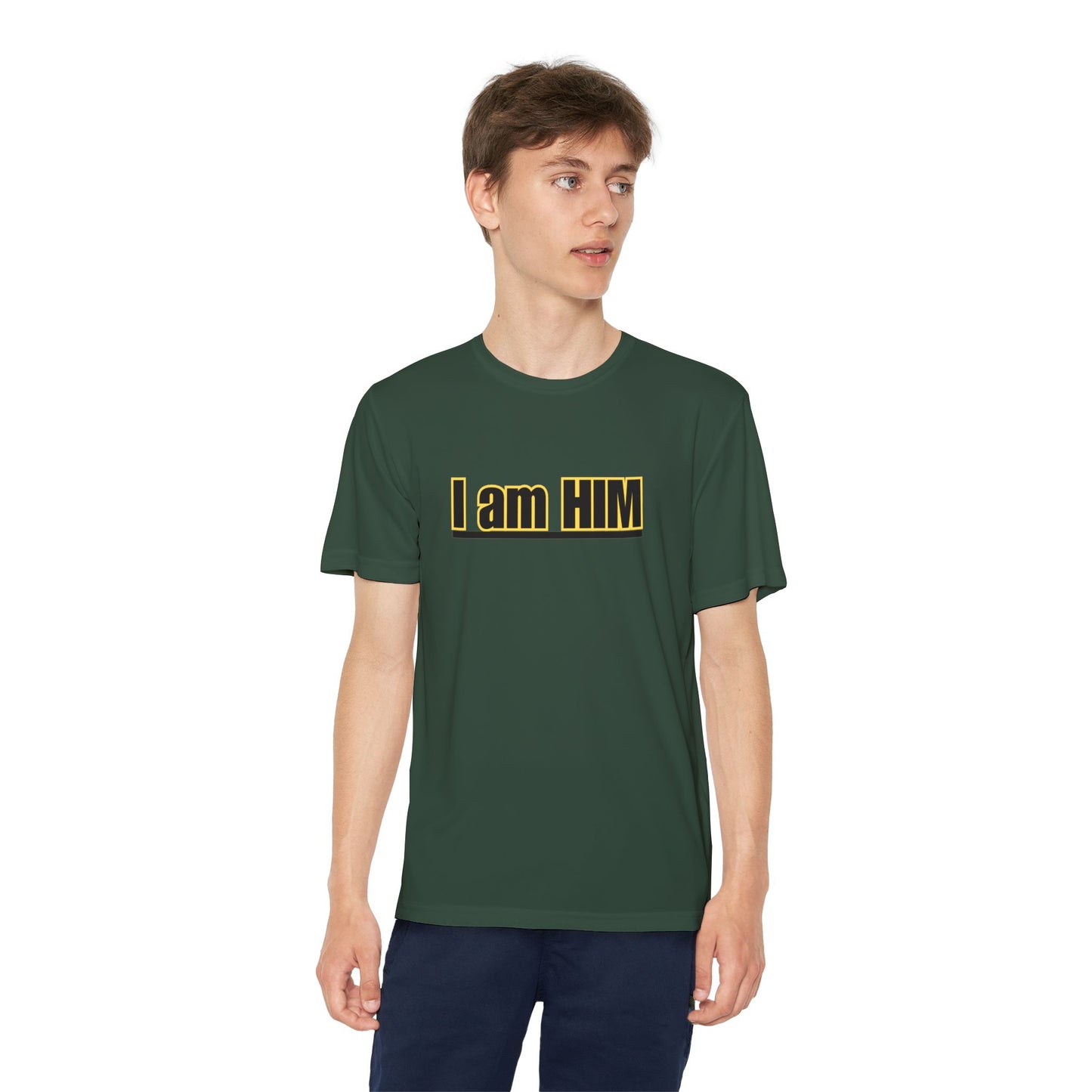 'I am HIM' with Bold Graphic Design
