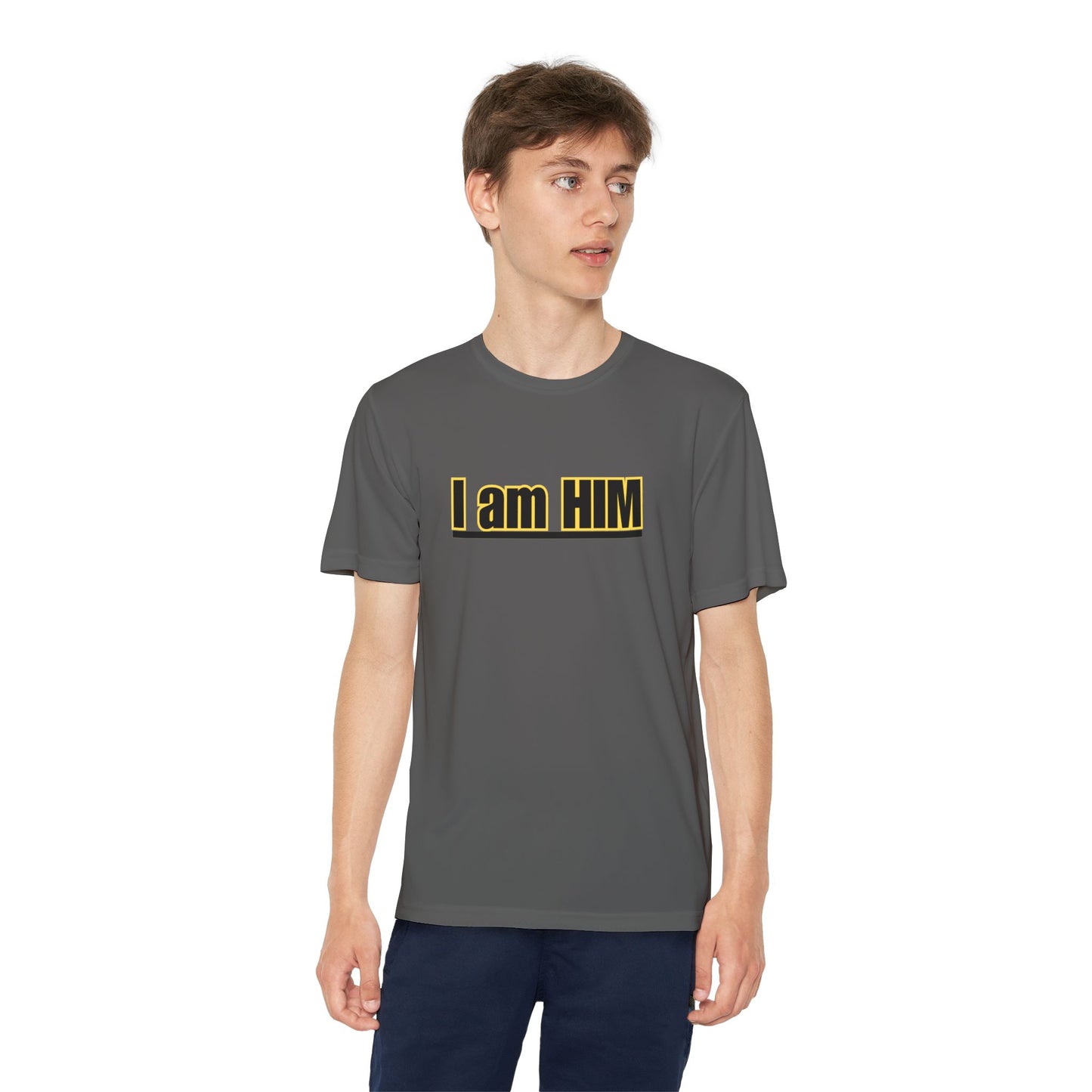 'I am HIM' with Bold Graphic Design