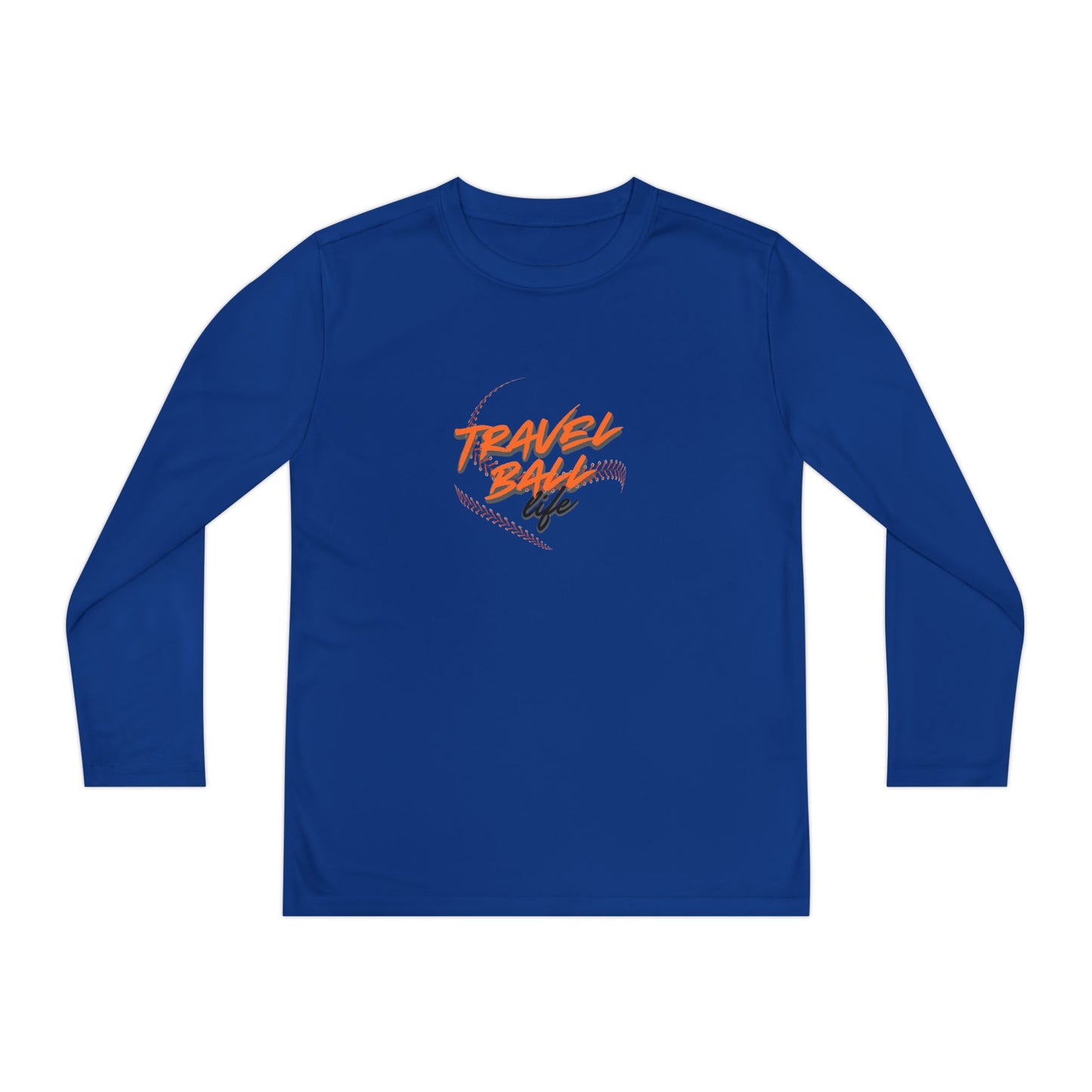 Travel Ball life long sleeve kids tee