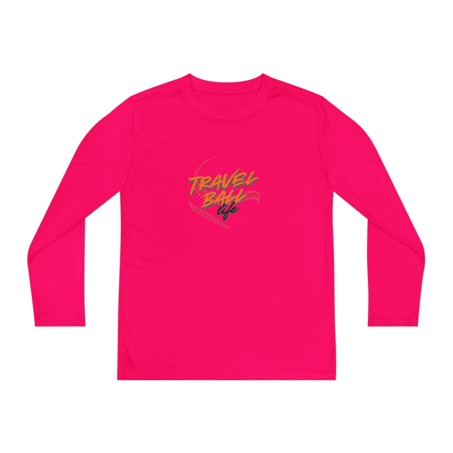 Travel Ball life long sleeve kids tee