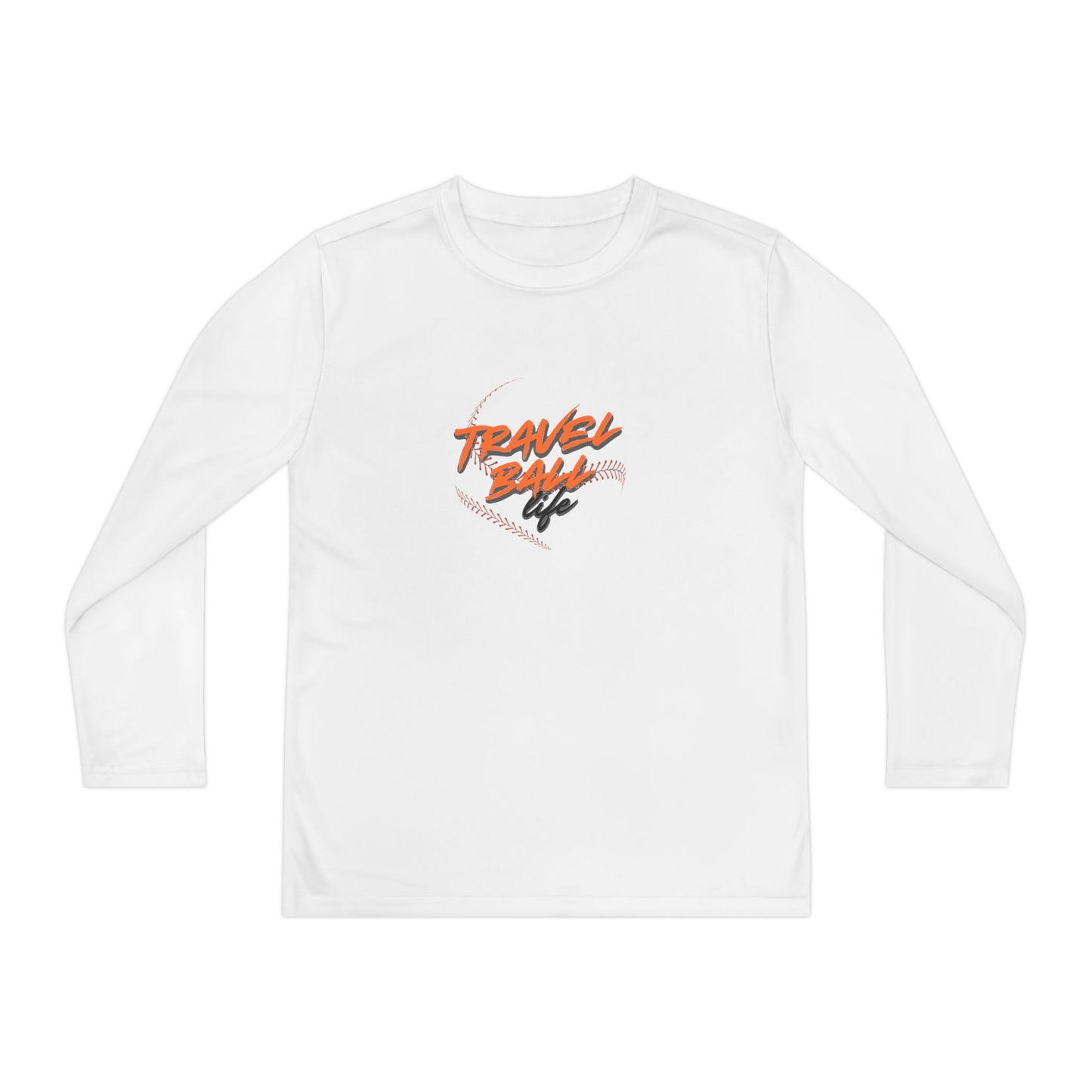 Travel Ball life long sleeve kids tee
