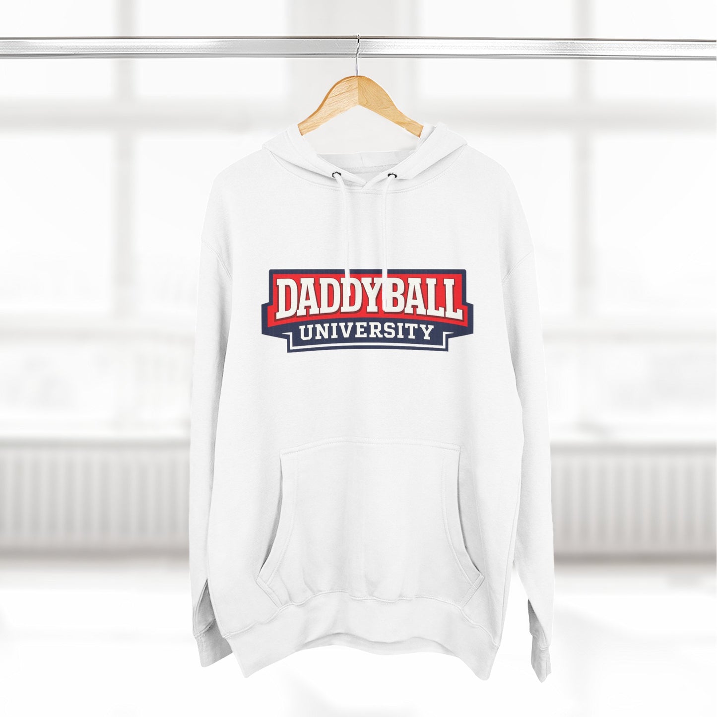 Daddyball University Hoodie — Collegiate Dad Sports Pullover