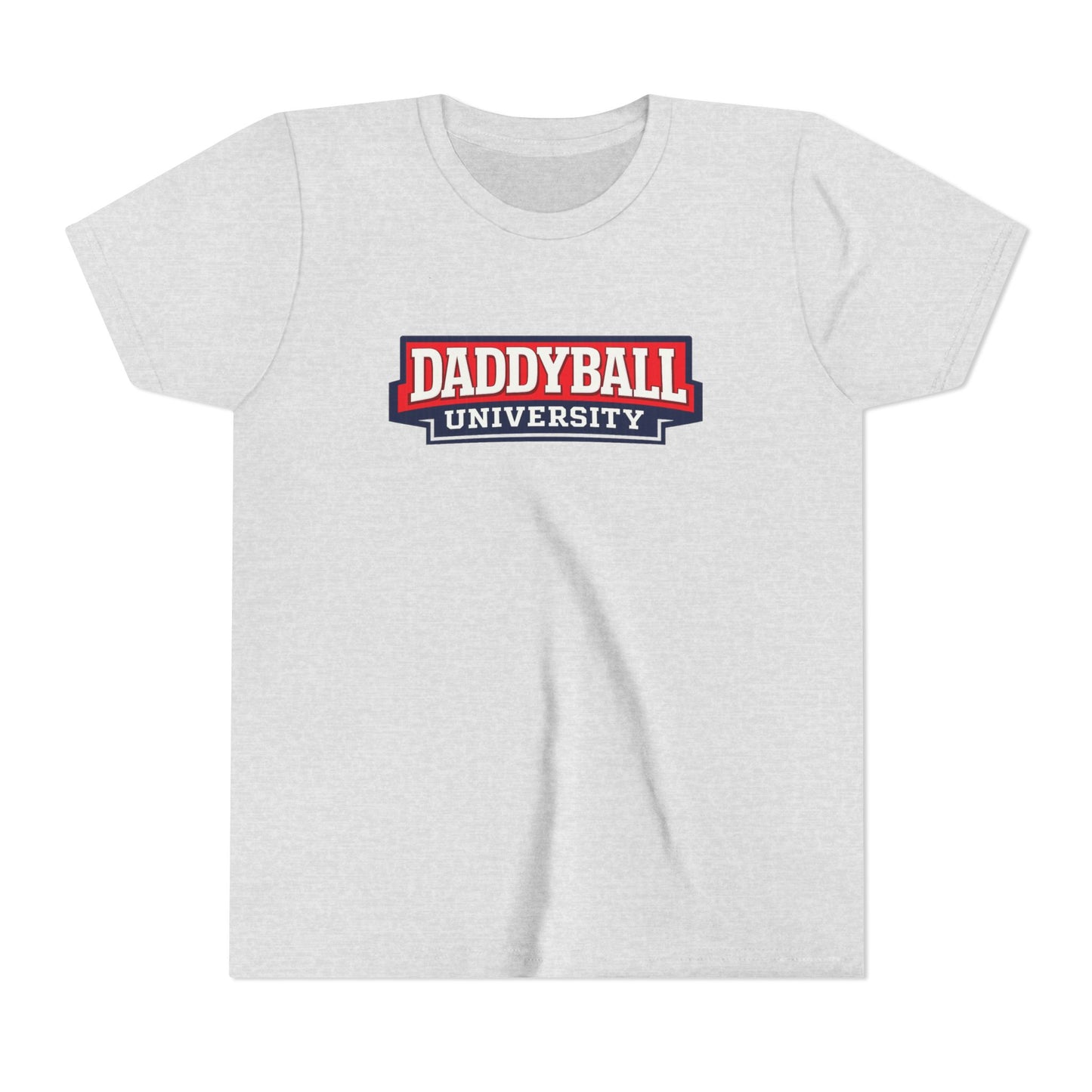 Daddyball University Youth Tee — Kids Sports Fan College Logo Shirt