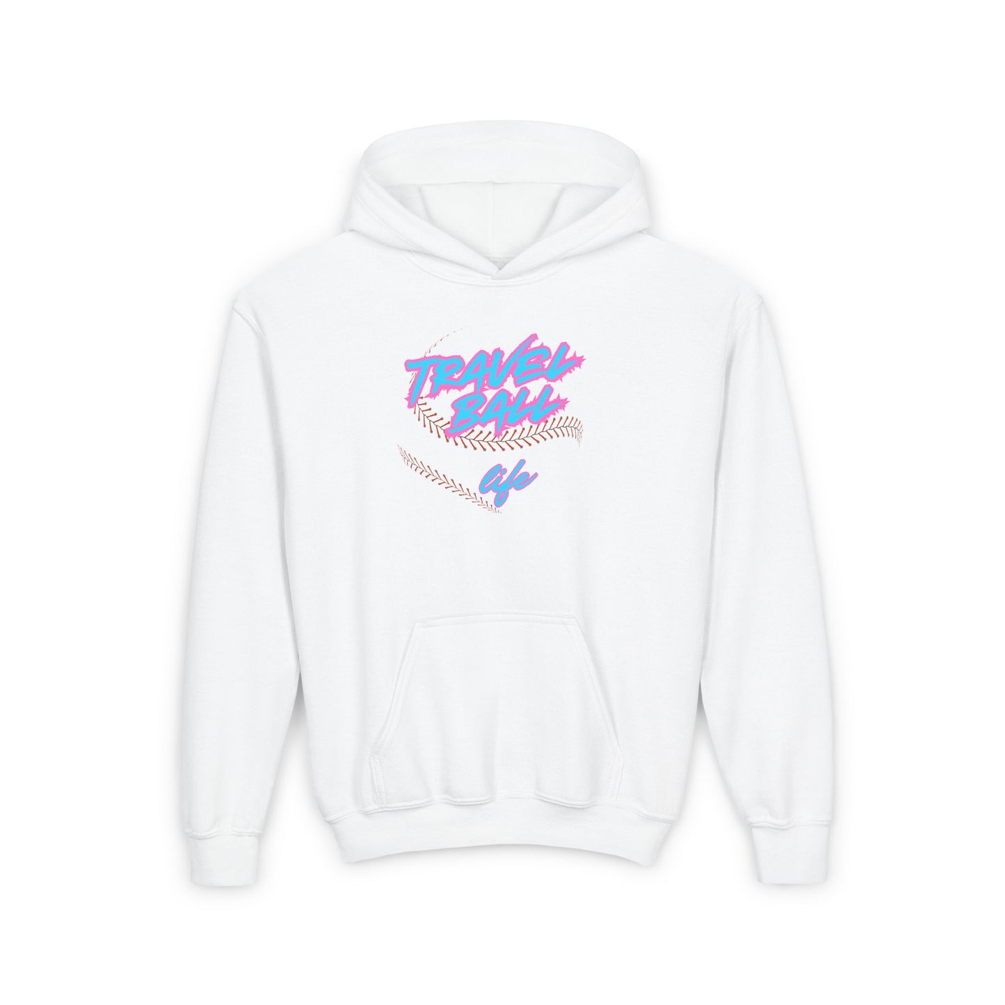 Blue/Pink Travel Ball Life Youth Hoodie
