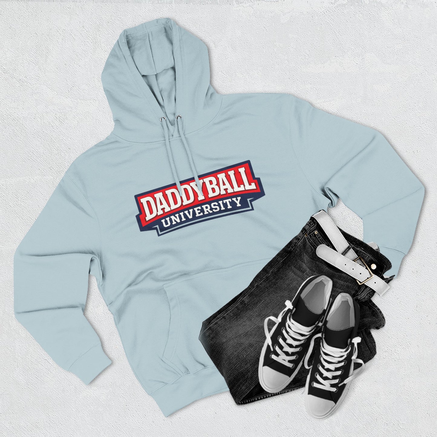 Daddyball University Hoodie — Collegiate Dad Sports Pullover