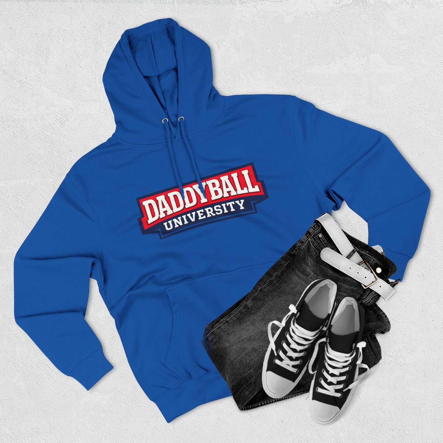 Daddyball University Hoodie — Collegiate Dad Sports Pullover