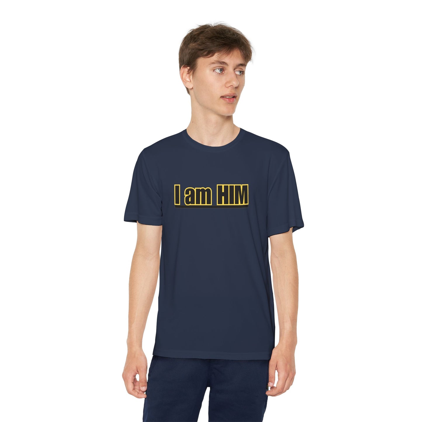 'I am HIM' with Bold Graphic Design