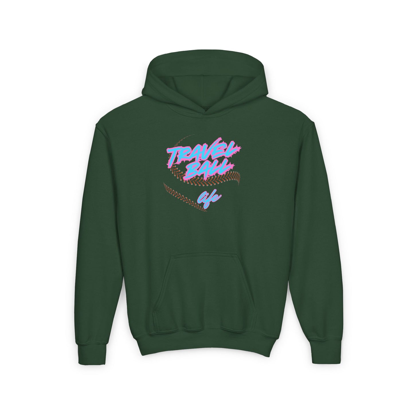 Blue/Pink Travel Ball Life Youth Hoodie