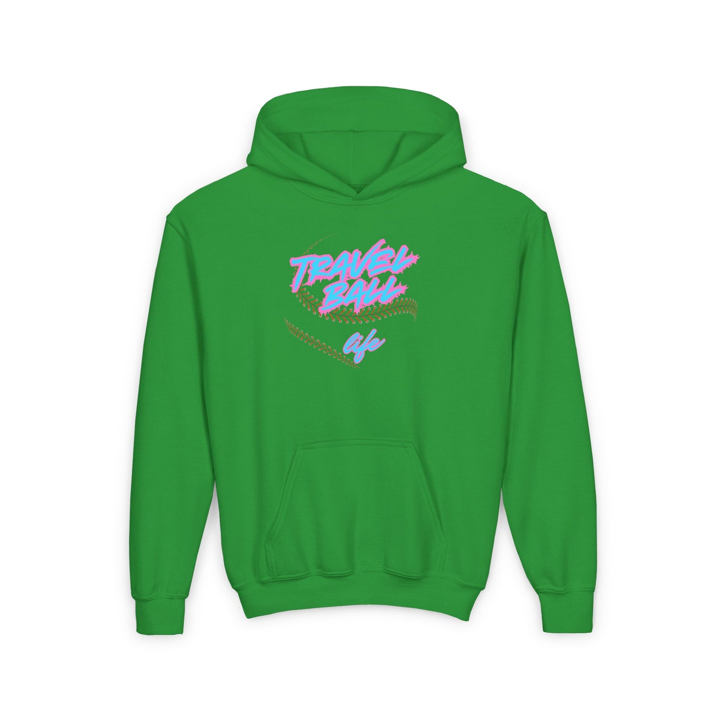 Blue/Pink Travel Ball Life Youth Hoodie