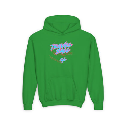 Blue/Pink Travel Ball Life Youth Hoodie
