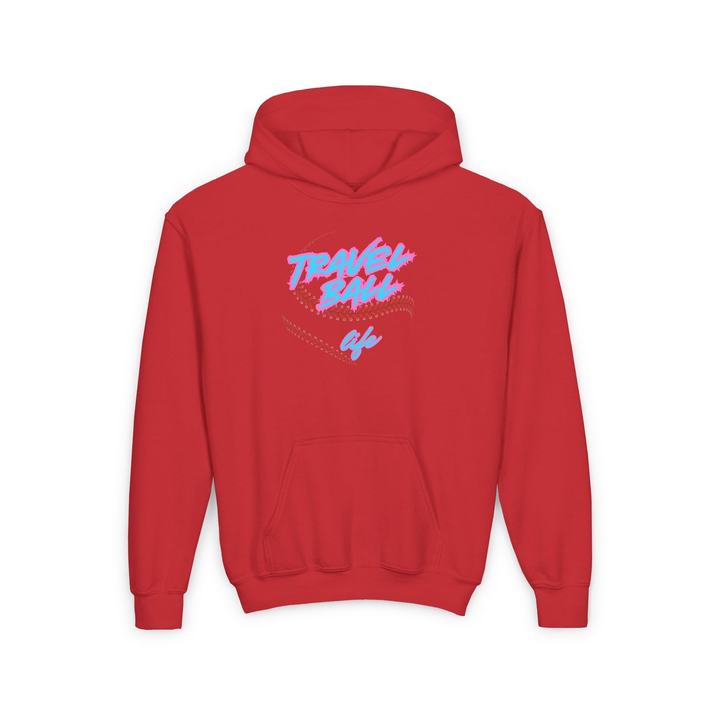 Blue/Pink Travel Ball Life Youth Hoodie