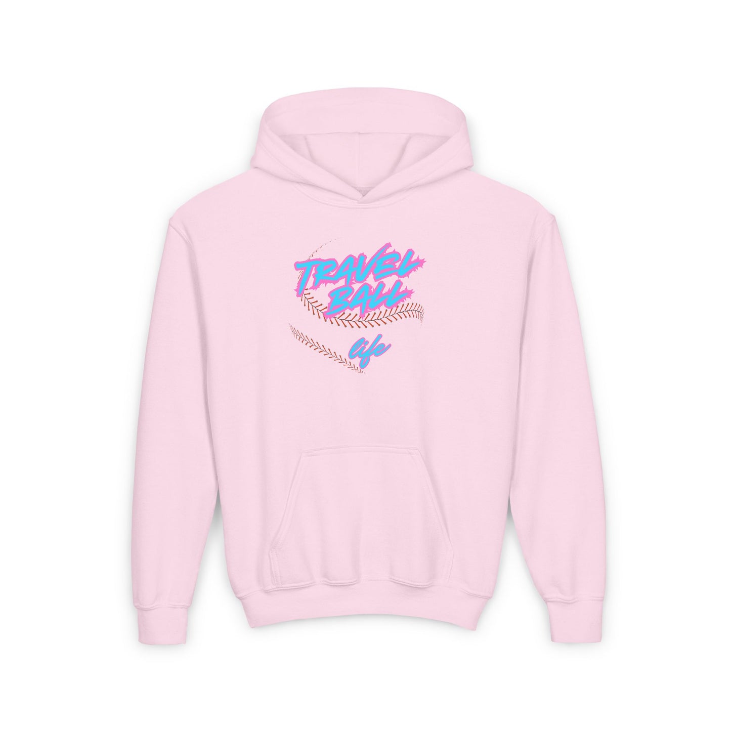 Blue/Pink Travel Ball Life Youth Hoodie