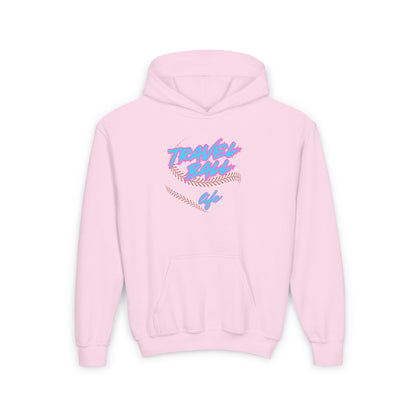 Blue/Pink Travel Ball Life Youth Hoodie