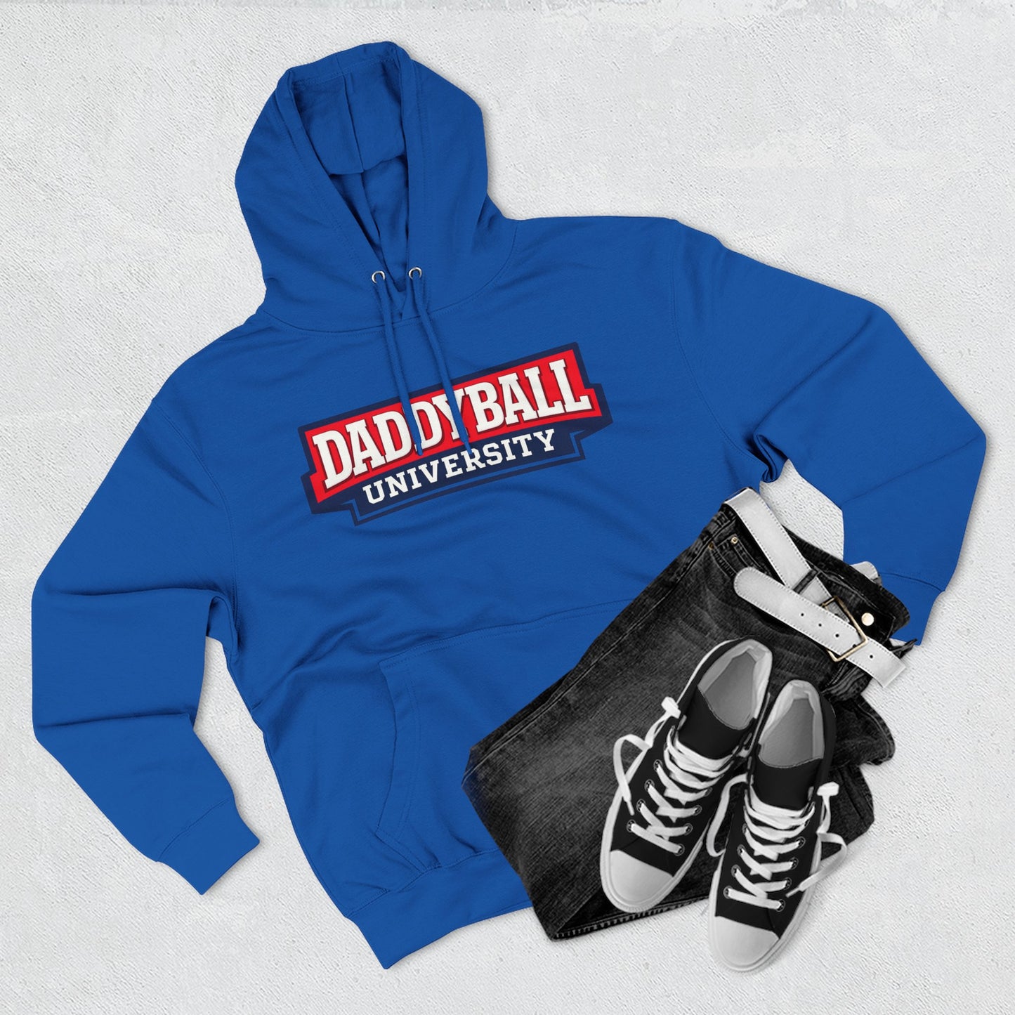 Daddyball University Hoodie — Collegiate Dad Sports Pullover