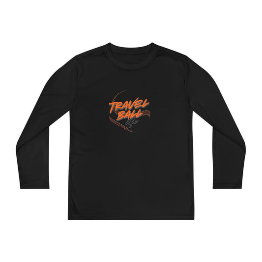 Travel Ball life long sleeve kids tee