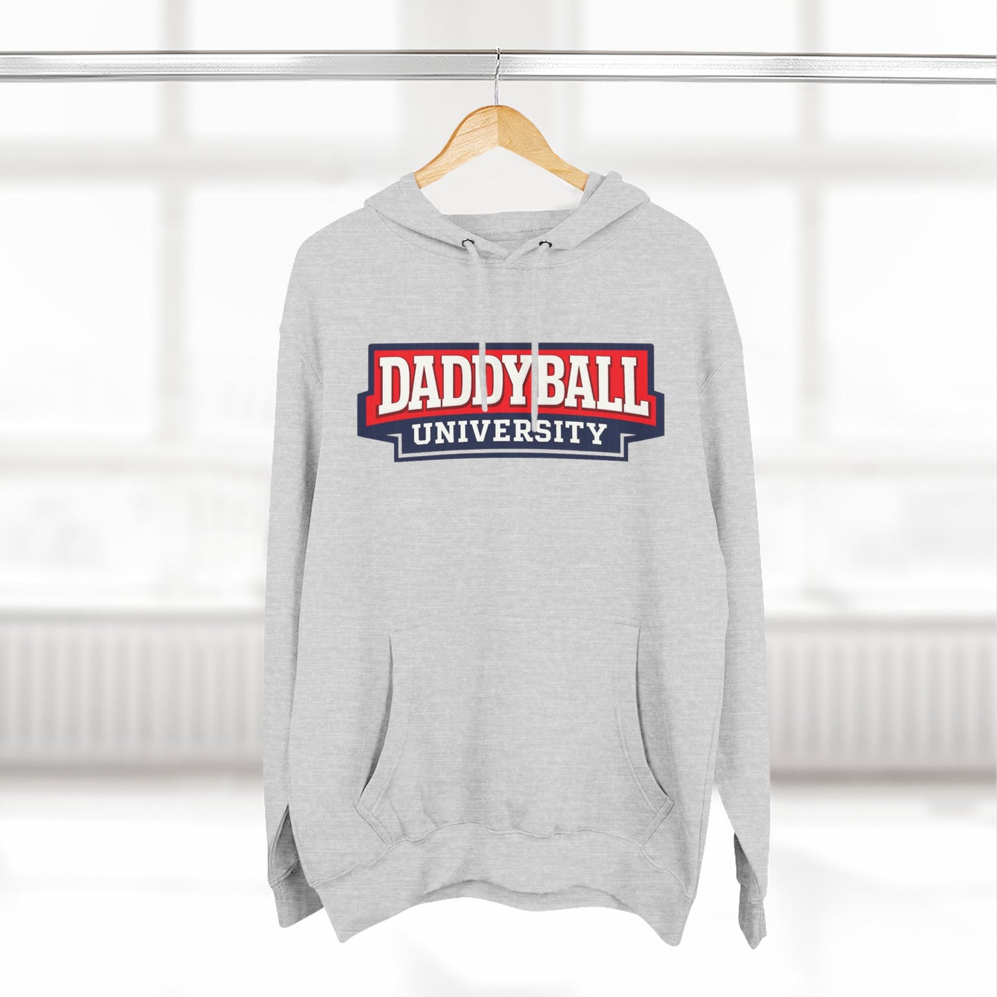 Daddyball University Hoodie — Collegiate Dad Sports Pullover