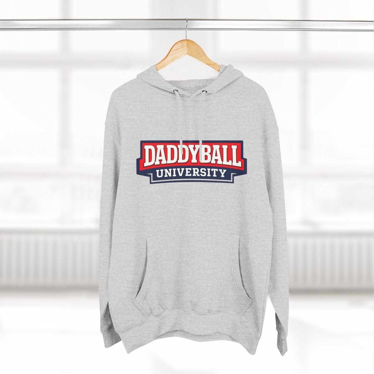 Daddyball University Hoodie — Collegiate Dad Sports Pullover