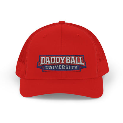 Daddyball University Trucker Cap - Vintage Collegiate Snapback Hat