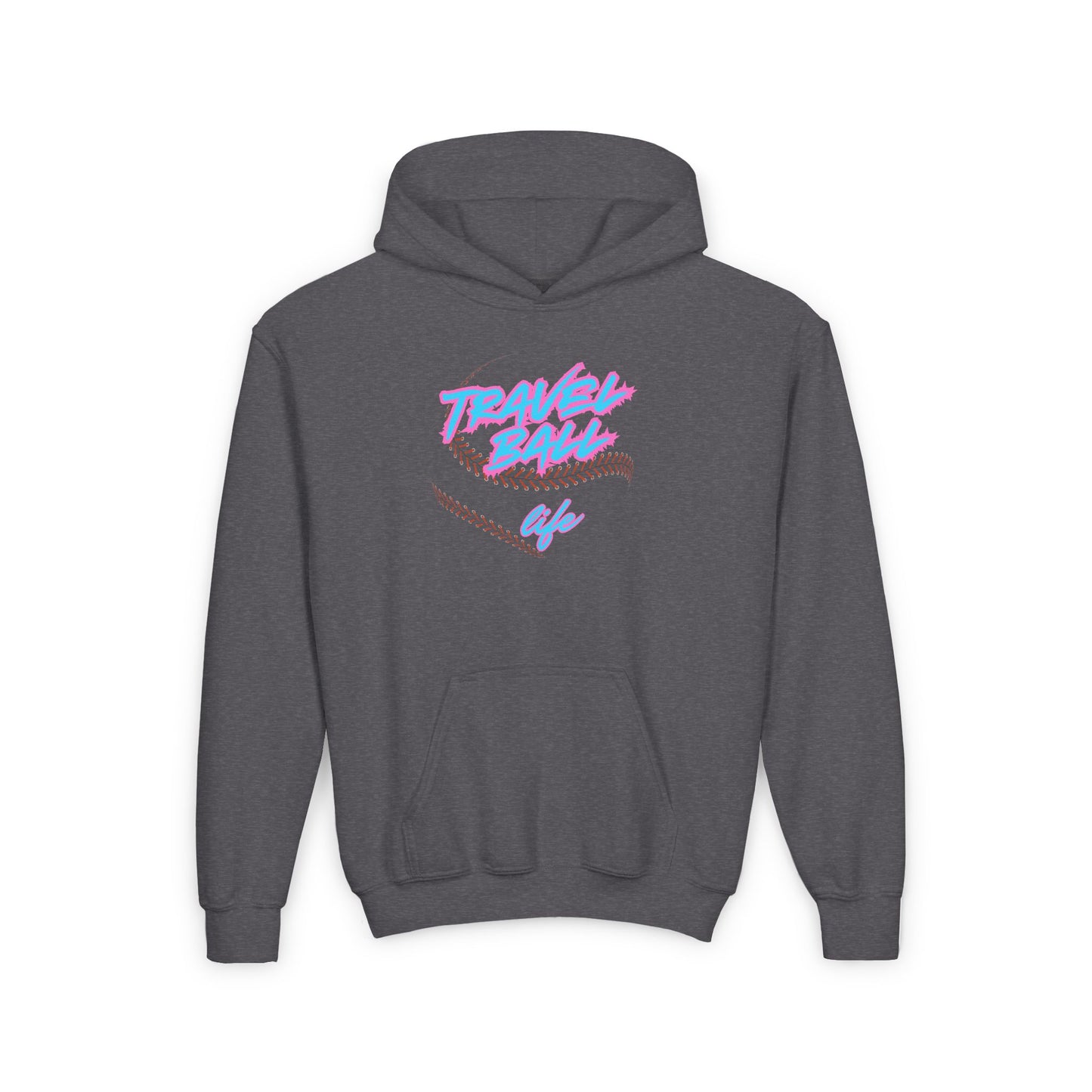 Blue/Pink Travel Ball Life Youth Hoodie
