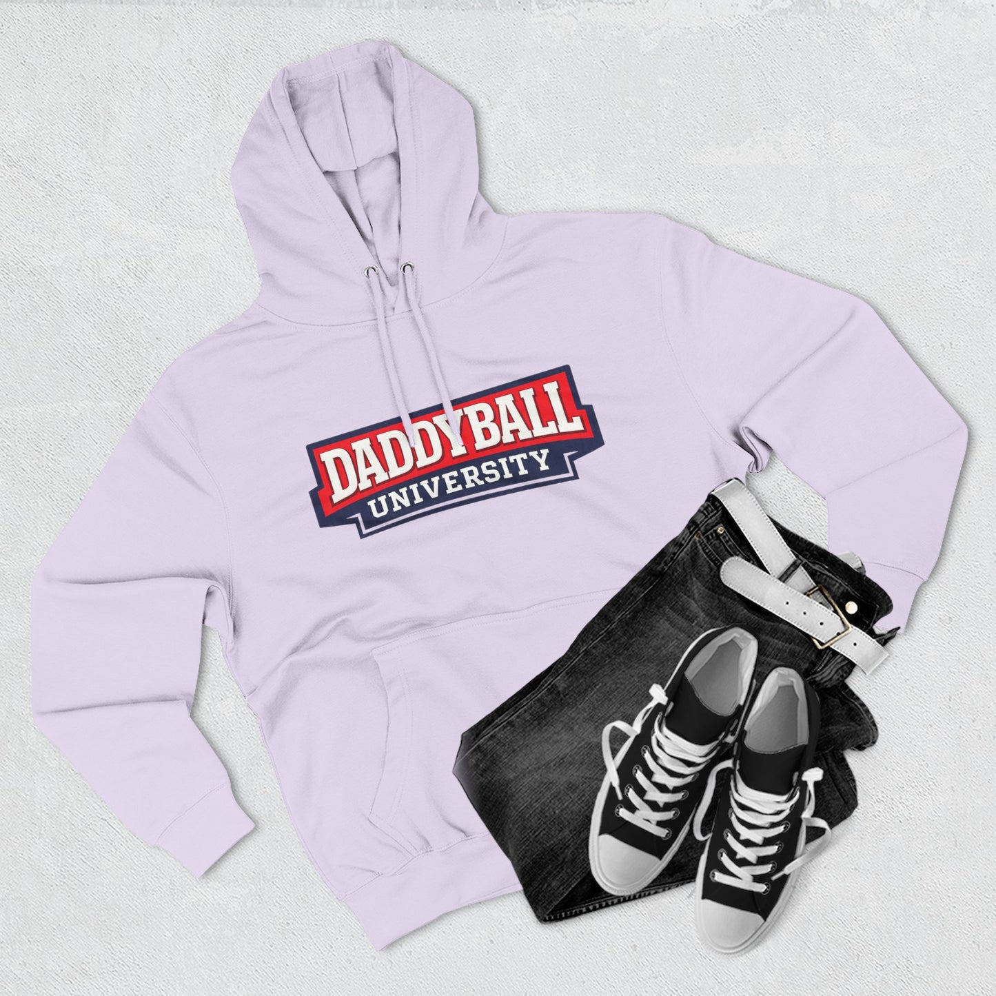 Daddyball University Hoodie — Collegiate Dad Sports Pullover