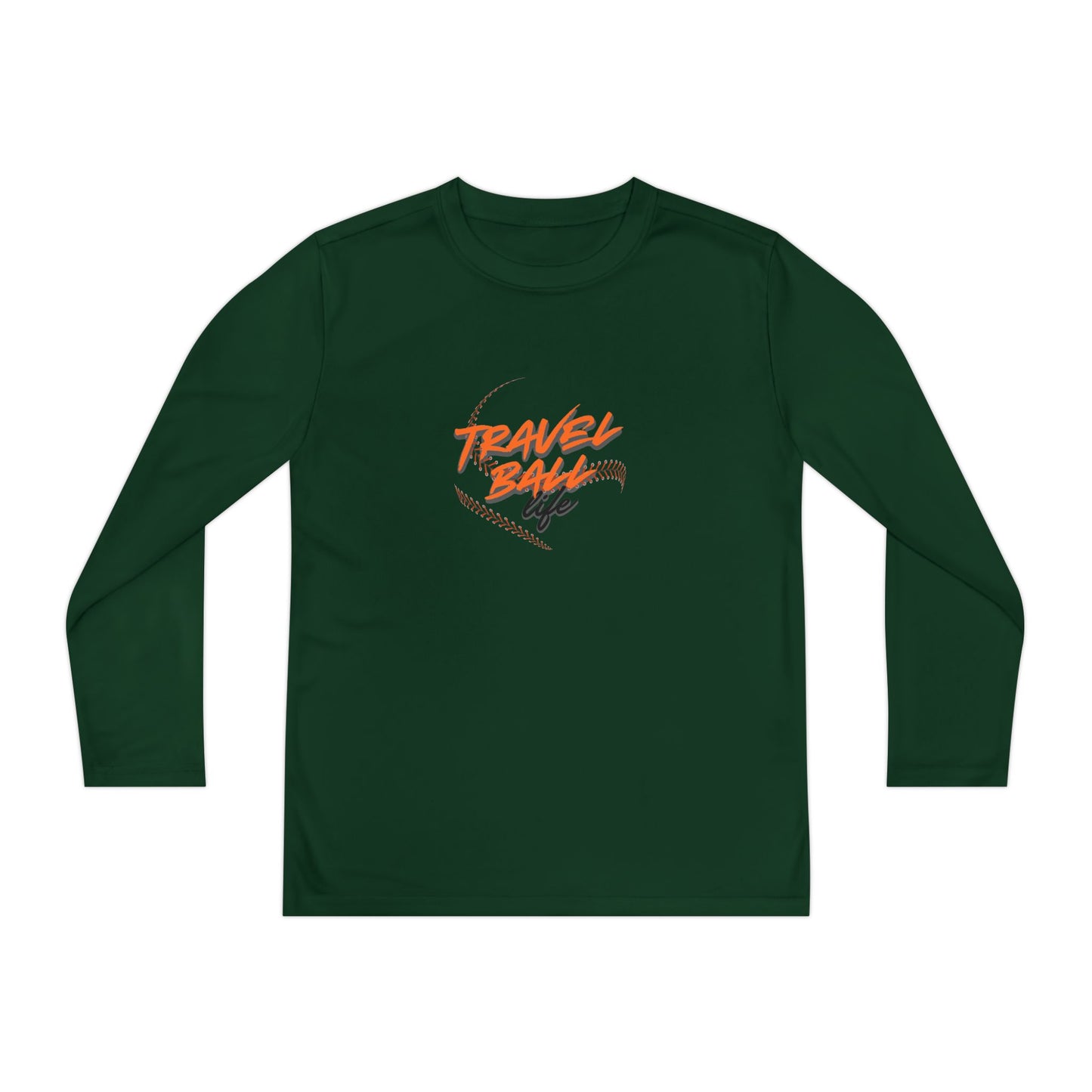 Travel Ball life long sleeve kids tee