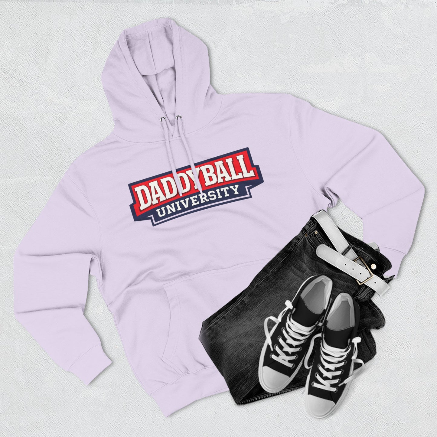 Daddyball University Hoodie — Collegiate Dad Sports Pullover