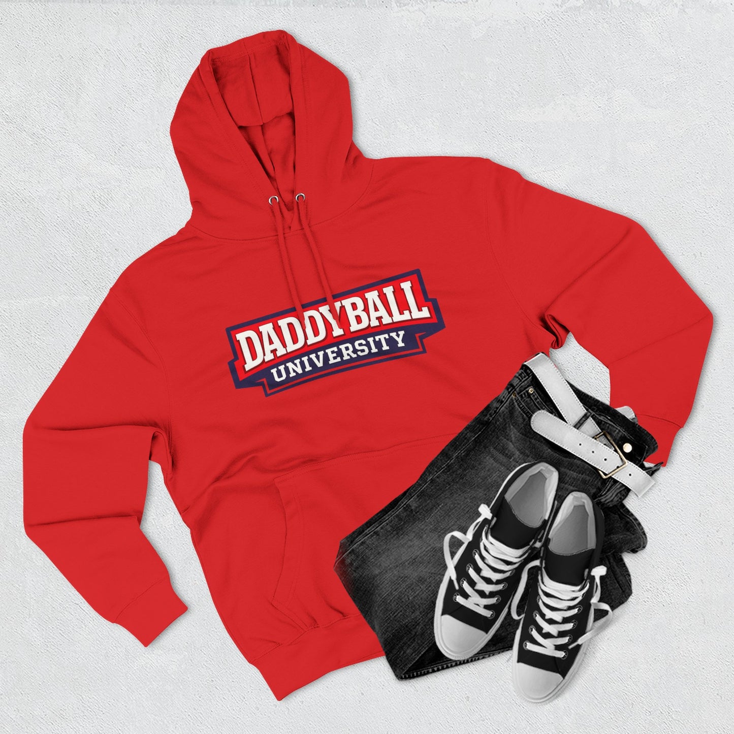 Daddyball University Hoodie — Collegiate Dad Sports Pullover
