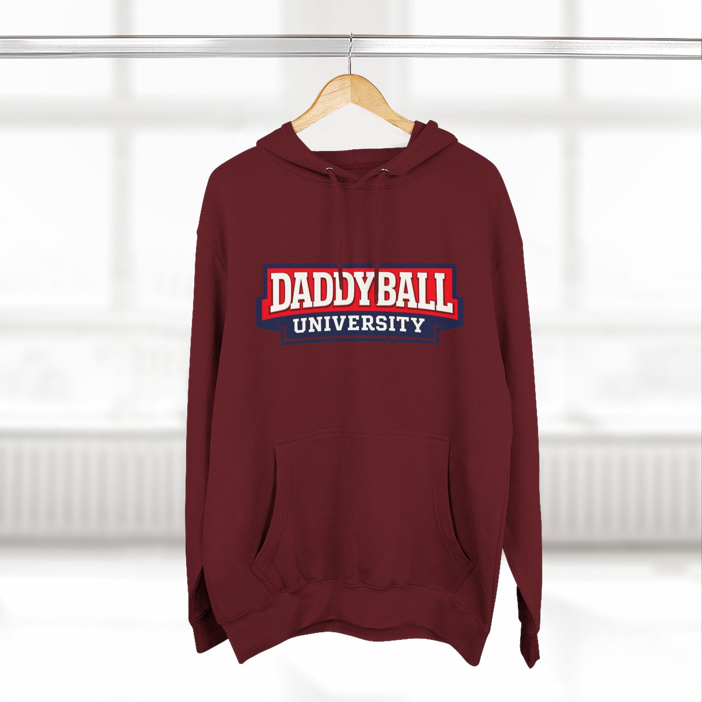 Daddyball University Hoodie — Collegiate Dad Sports Pullover