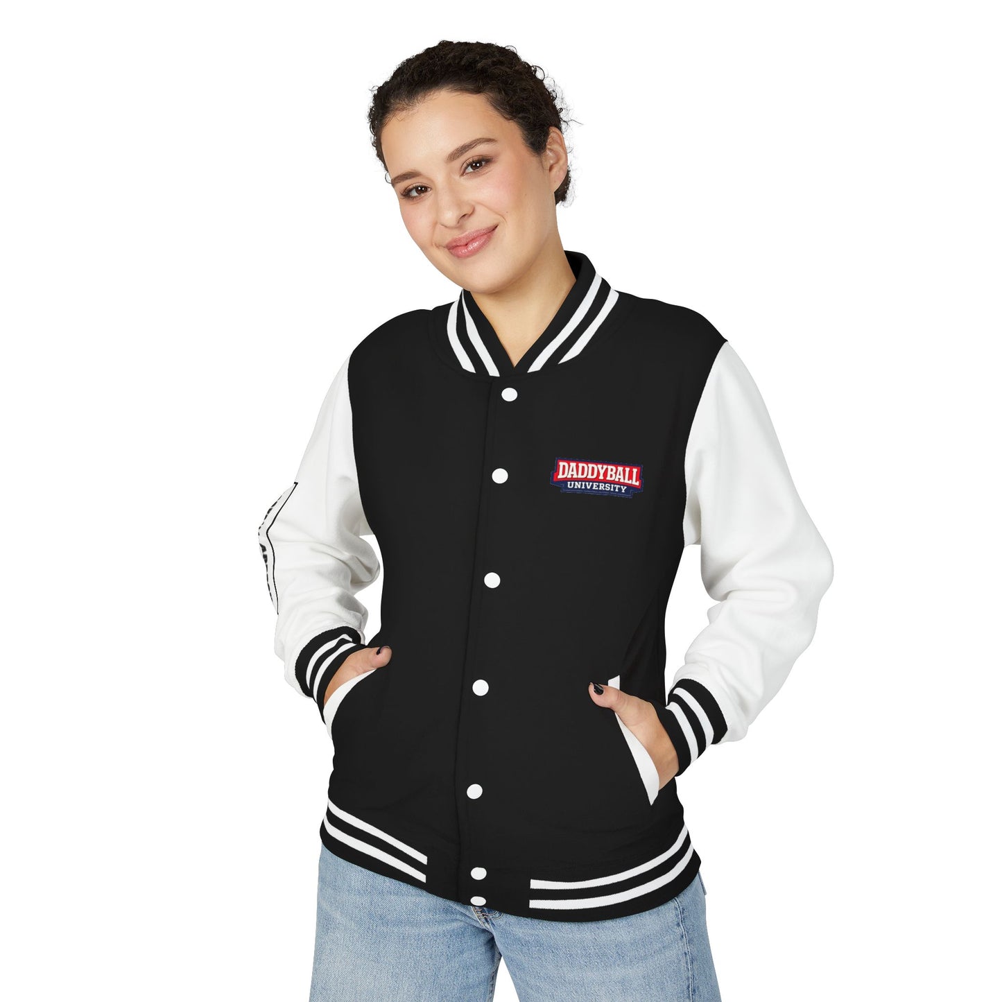 Letterman Jacket — "Daddyball University" Embroidered Varsity Jacket