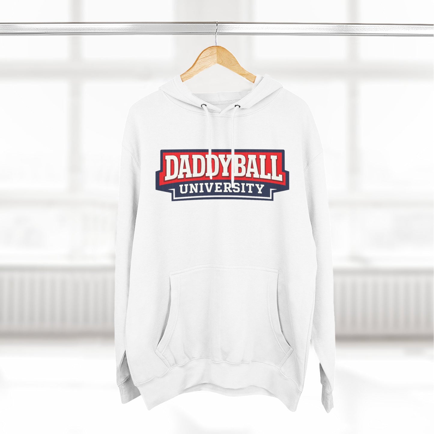 Daddyball University Hoodie — Collegiate Dad Sports Pullover