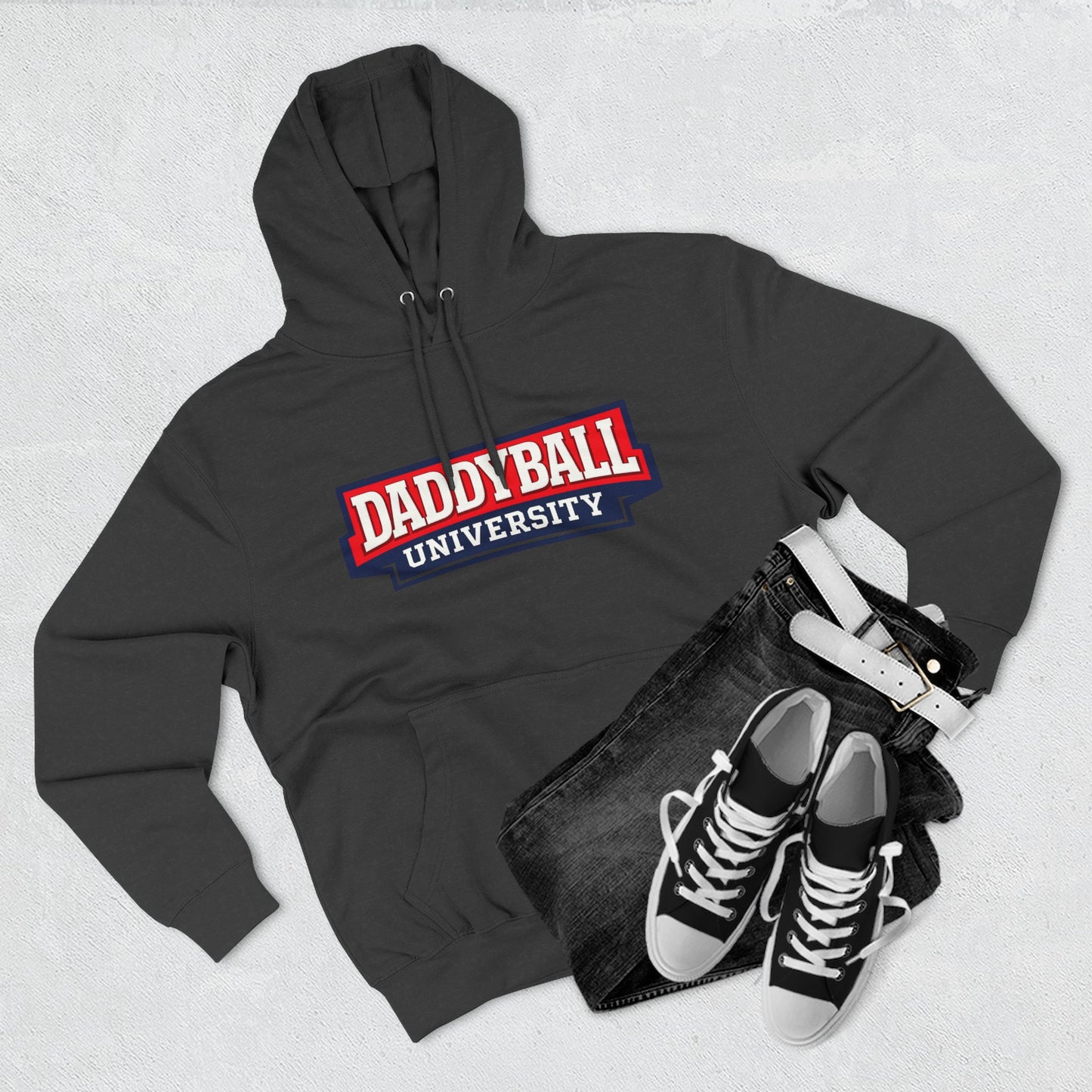 Daddyball University Hoodie — Collegiate Dad Sports Pullover