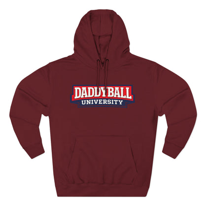 Daddyball University Hoodie — Collegiate Dad Sports Pullover