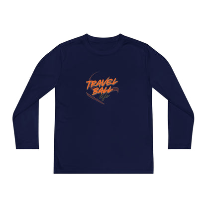 Travel Ball life long sleeve kids tee