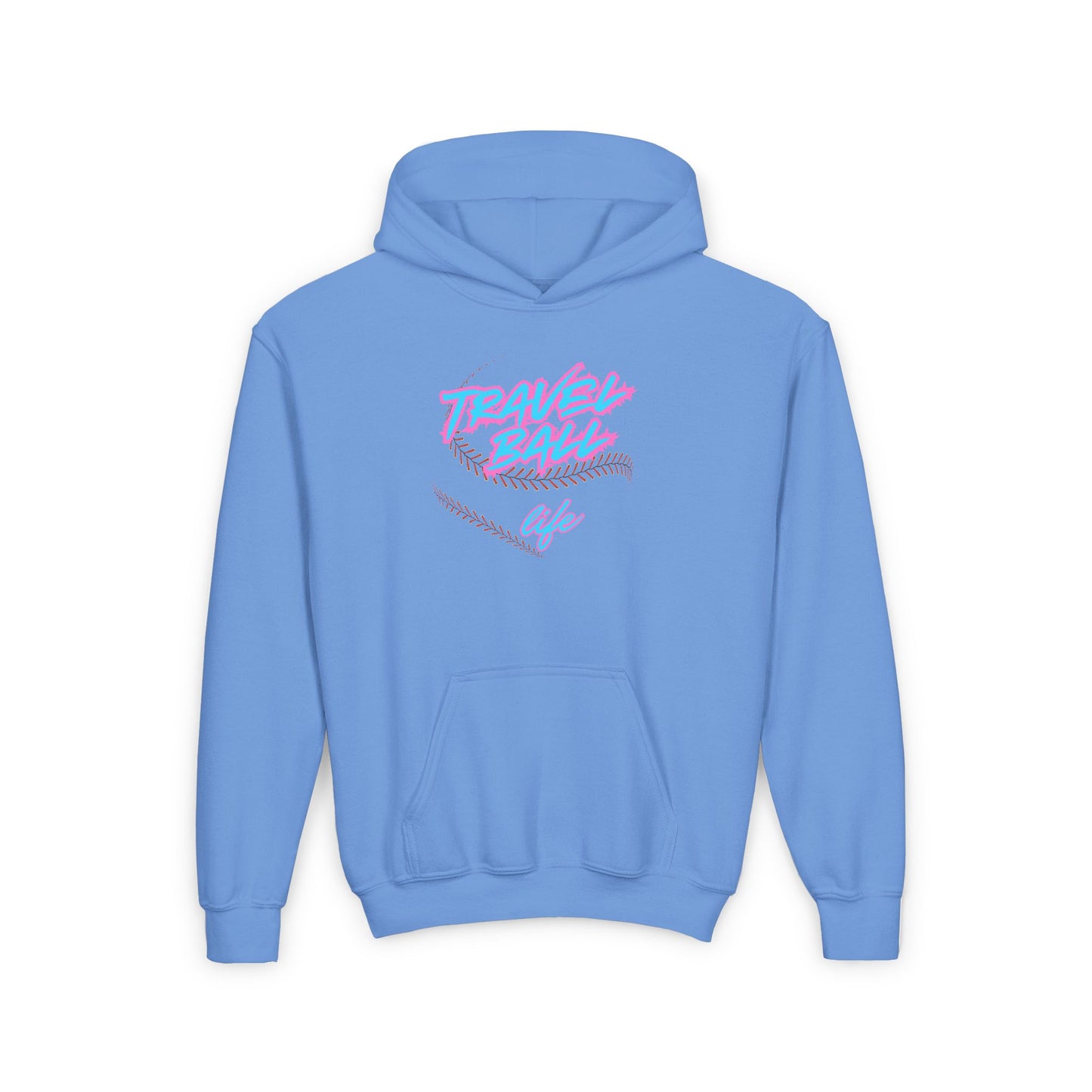Blue/Pink Travel Ball Life Youth Hoodie
