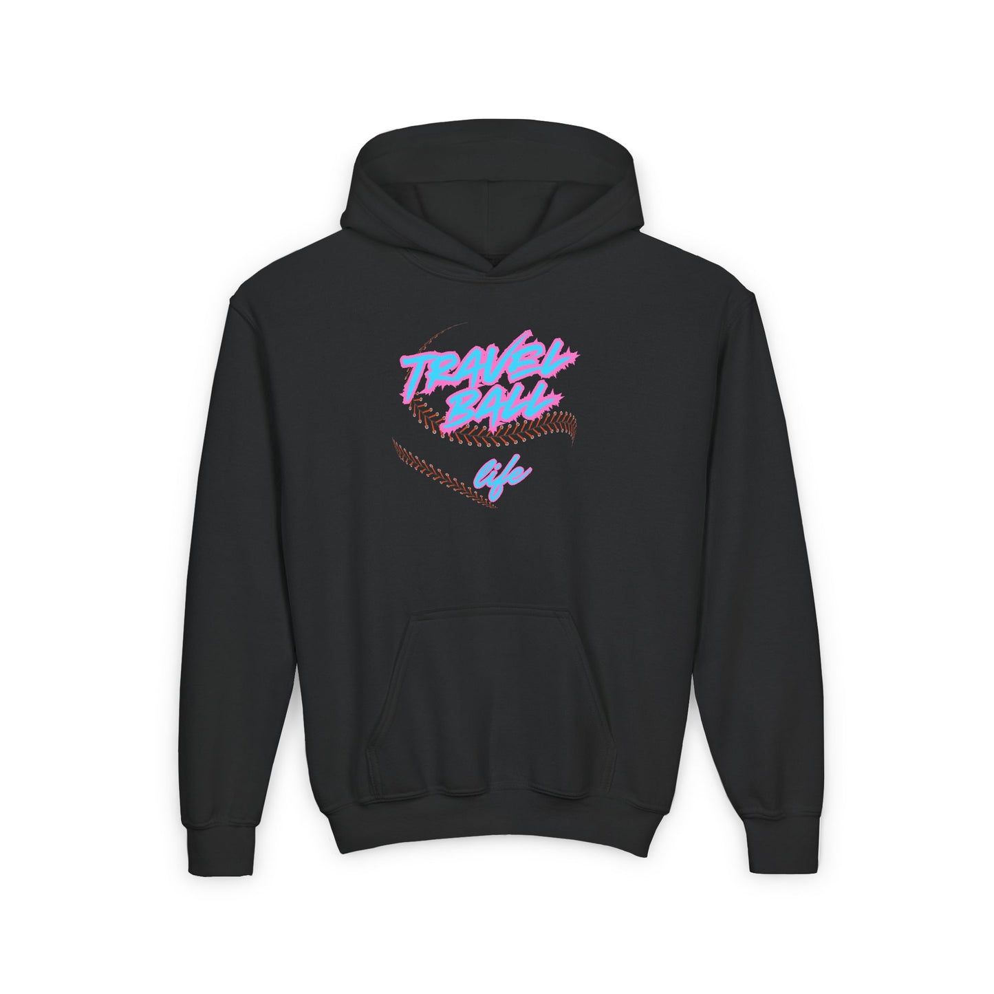 Blue/Pink Travel Ball Life Youth Hoodie