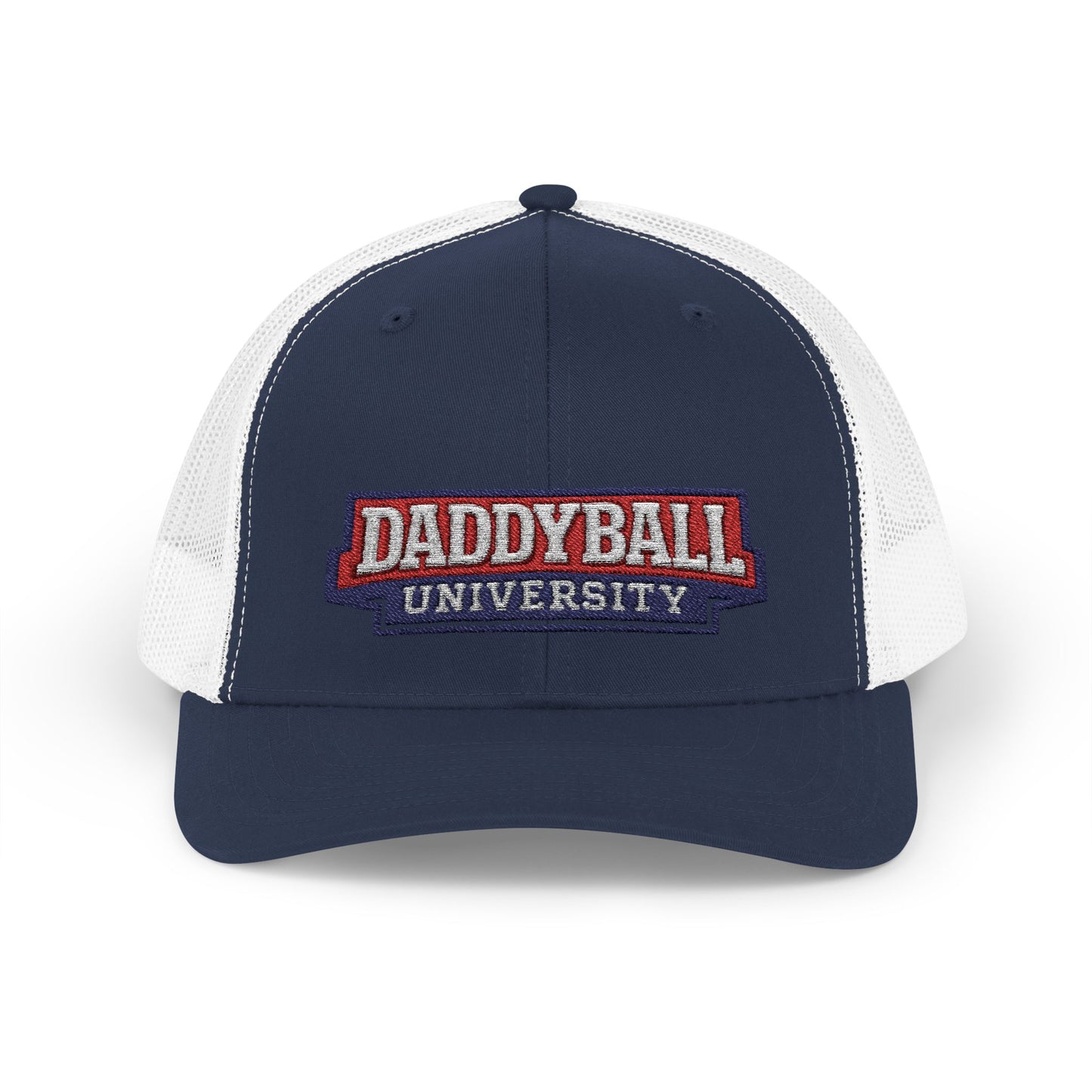 Daddyball University Trucker Cap - Vintage Collegiate Snapback Hat