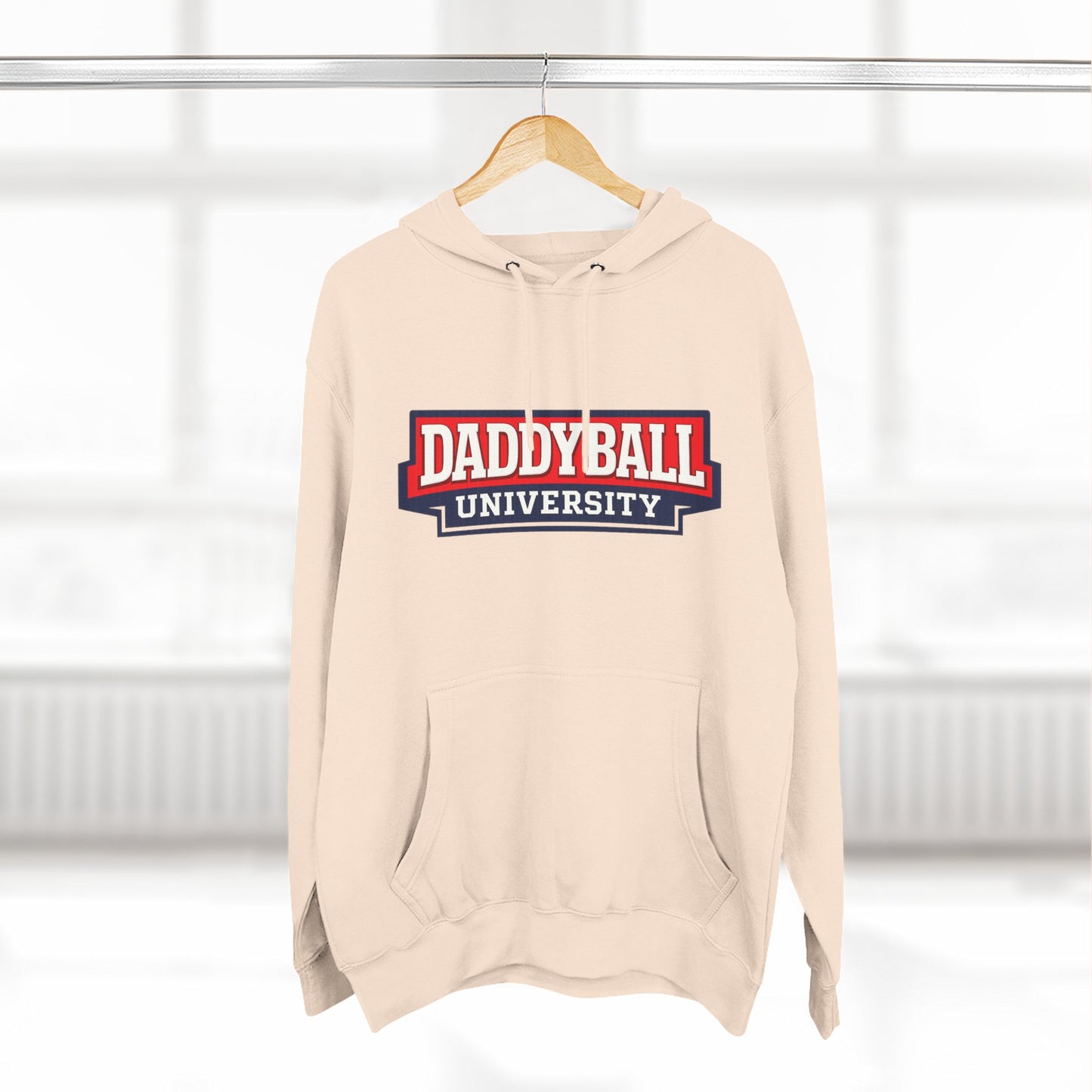 Daddyball University Hoodie — Collegiate Dad Sports Pullover